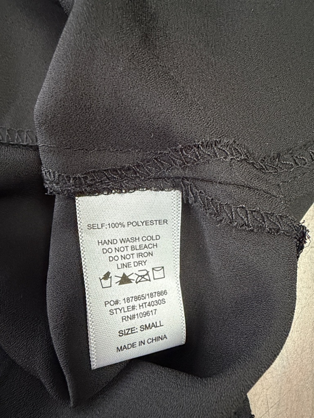 Fashion Nova Black V-Neck Spaghetti Strap Blouse Small - Picture 5 of 8